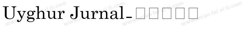Uyghur Jurnal字体转换